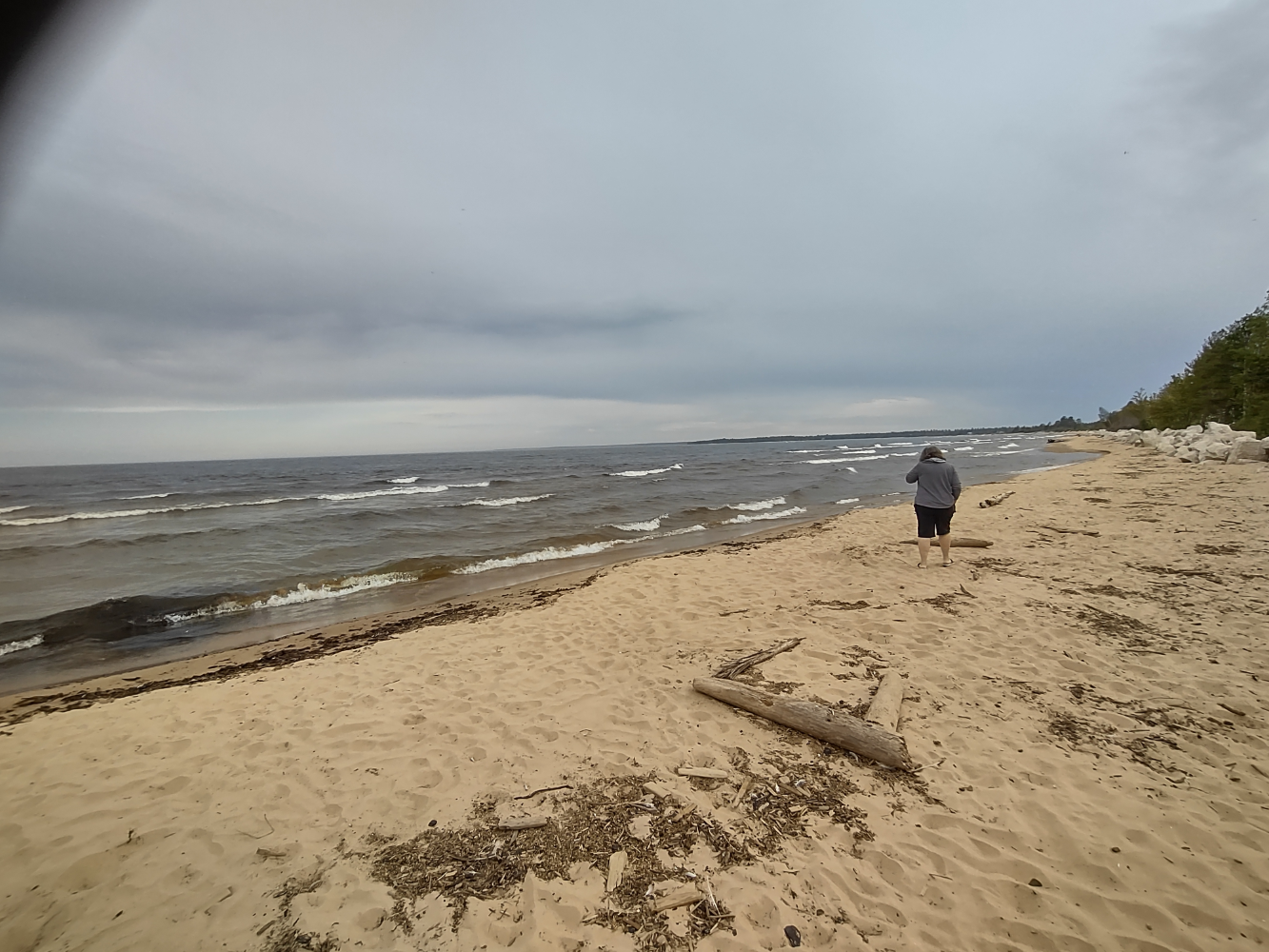 The beach
