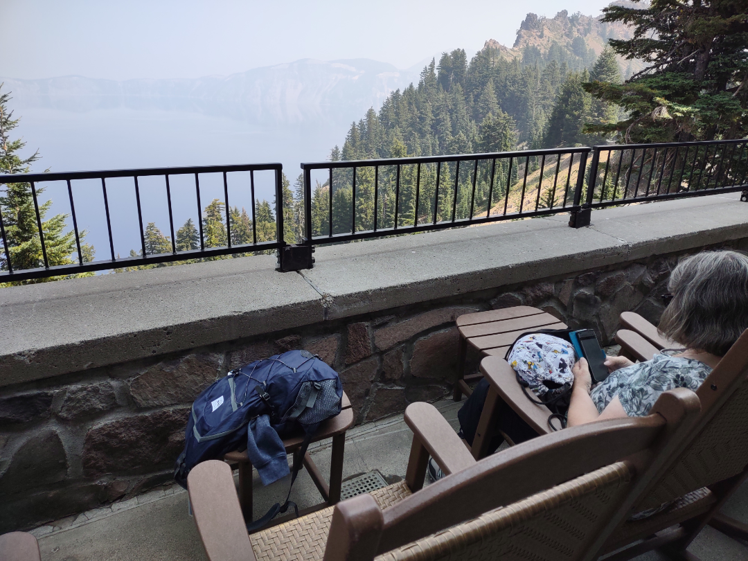 At the Lodge overlooking the Lake