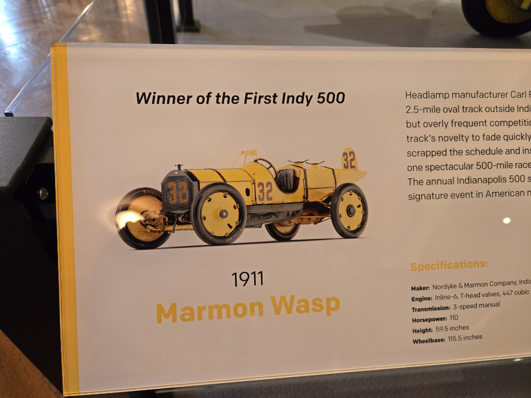 Indy 500 Sign